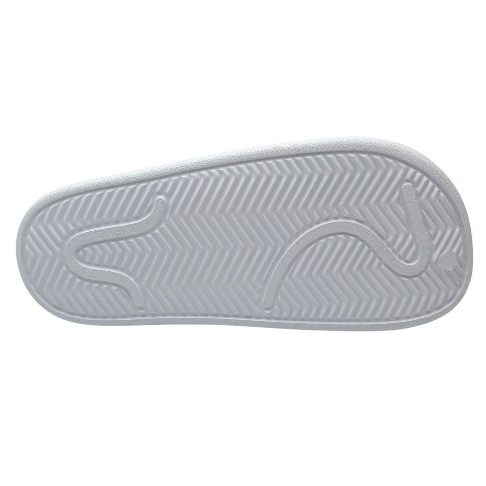 Adidas Adilette Womens Slip on Clog Sz 8 White-Black Lightweight Water Friendly - Picture 7 of 12